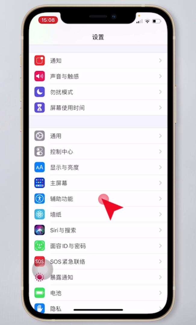 蘋果背面雙擊截屏怎么設置(1)