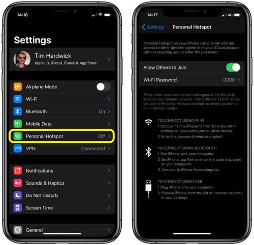 如何在 iPhone 或 iPad 上啟用「即時熱點」？