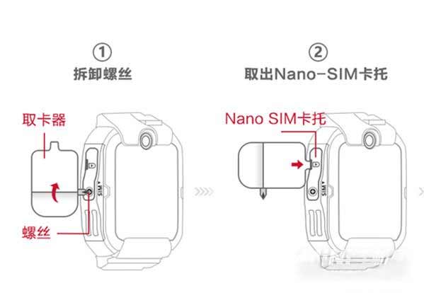 華為兒童手表4Pro怎么插卡-怎么裝電話卡