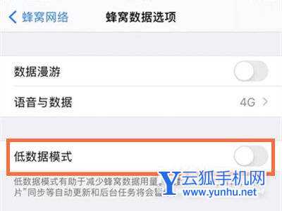 iPhone手機怎么開啟低數據模式-設置低數據模式方法