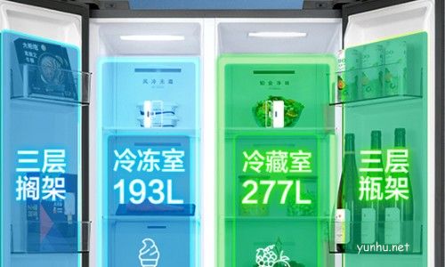 美的冰箱470升變頻風冷無霜BCD-470WKPZM(E)