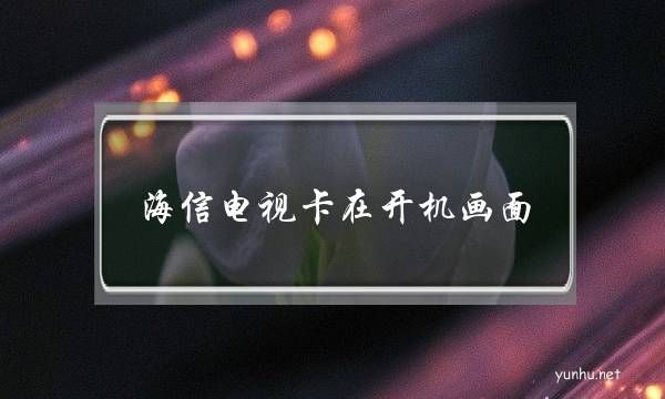 海信電視卡在開機畫面(海信電視卡在開機畫面怎么刷機)