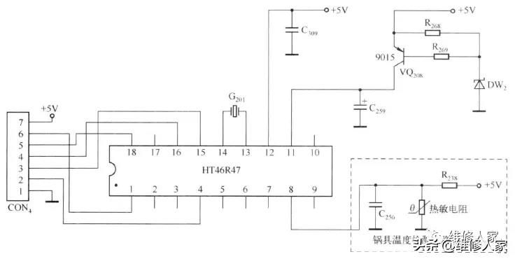 電磁爐通電不加熱及自動關機故障檢修方法