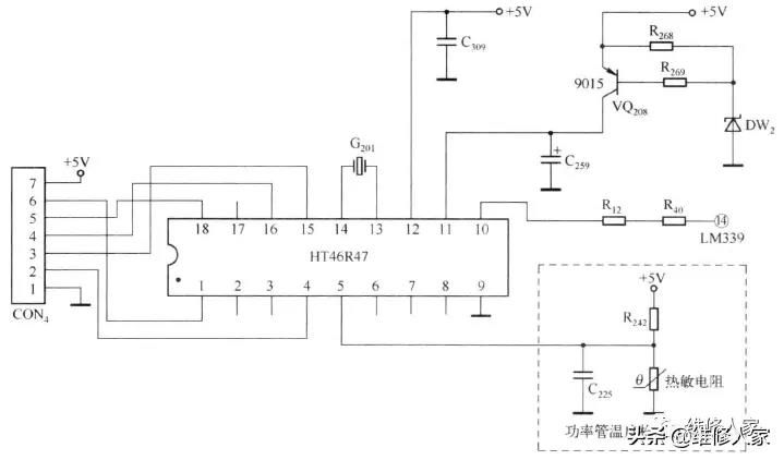 電磁爐通電不加熱及自動關機故障檢修方法