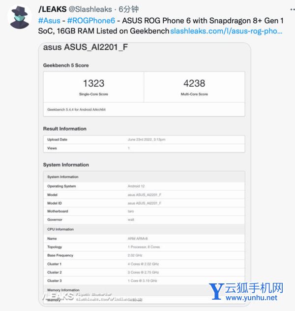 ROG游戲手機6跑分多少-跑分詳情