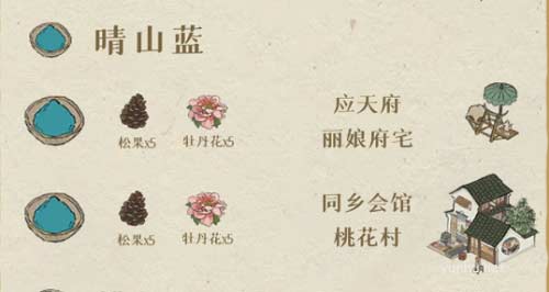 江南百景圖顏料獲取方式大全6