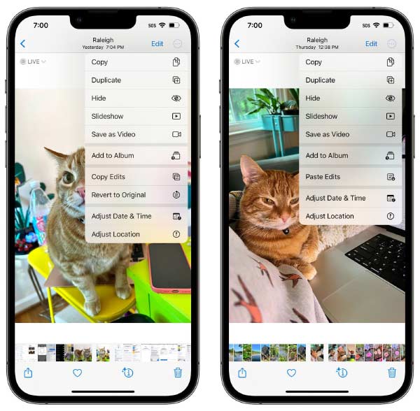 iOS 16照片應用如何復制粘貼編輯的內容？