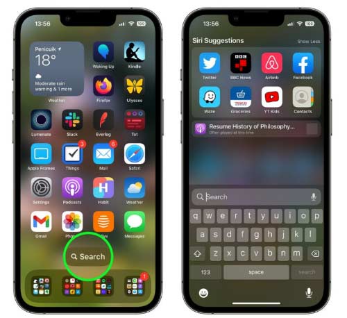 升級到 iOS 16 后，如何刪除主屏幕上的搜索按鈕？