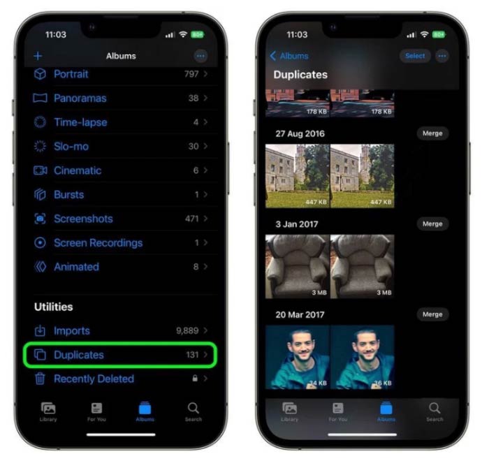 iOS 16 照片應用優化：輕松查找和刪除重復的照片和視頻