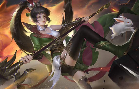 王者榮耀戰士女英雄云纓去掉所有服裝高清正能量圖片分享