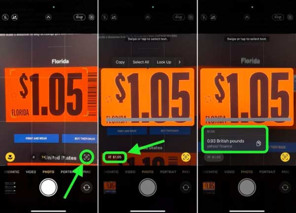 iOS 16 小技巧：使用 iPhone 相機的實時文本功能進行匯率換算