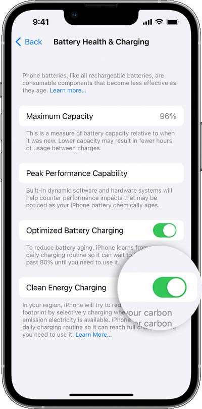 iOS 16.1正式版清潔能源充電功能怎么用？