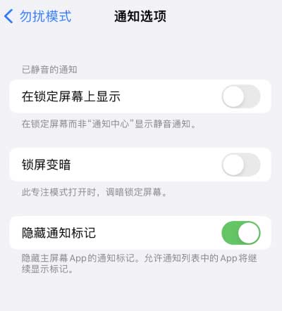 iOS 16 小技巧：為 iPhone 專注模式自定義通知