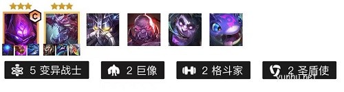 金鏟鏟之戰變異戰士陣容搭配