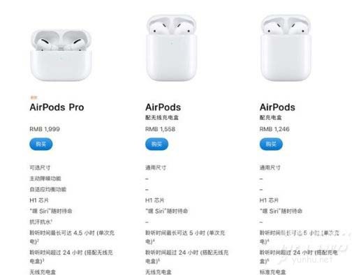 airpodspro和airpods2區別大嗎 airpodspro和airpods2對比介紹